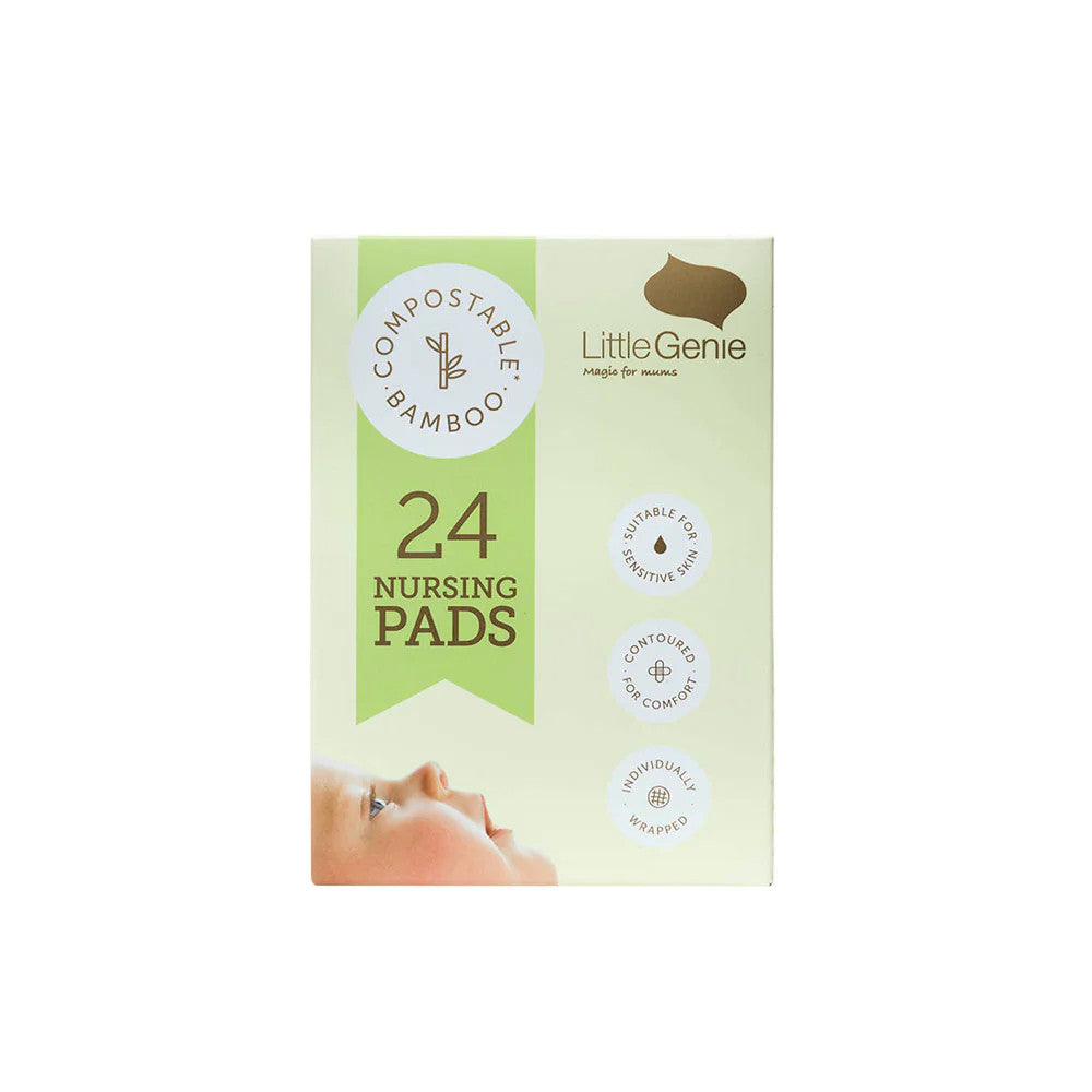 Little Genie Compostable Bamboo Nursing Pads 24s Pack – Little Genie Baby